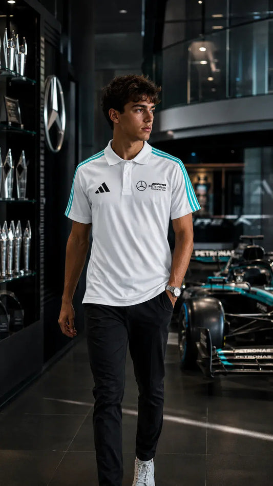 Mercedes-AMG Petronas F1 Team 2026 Polo Shirt - White