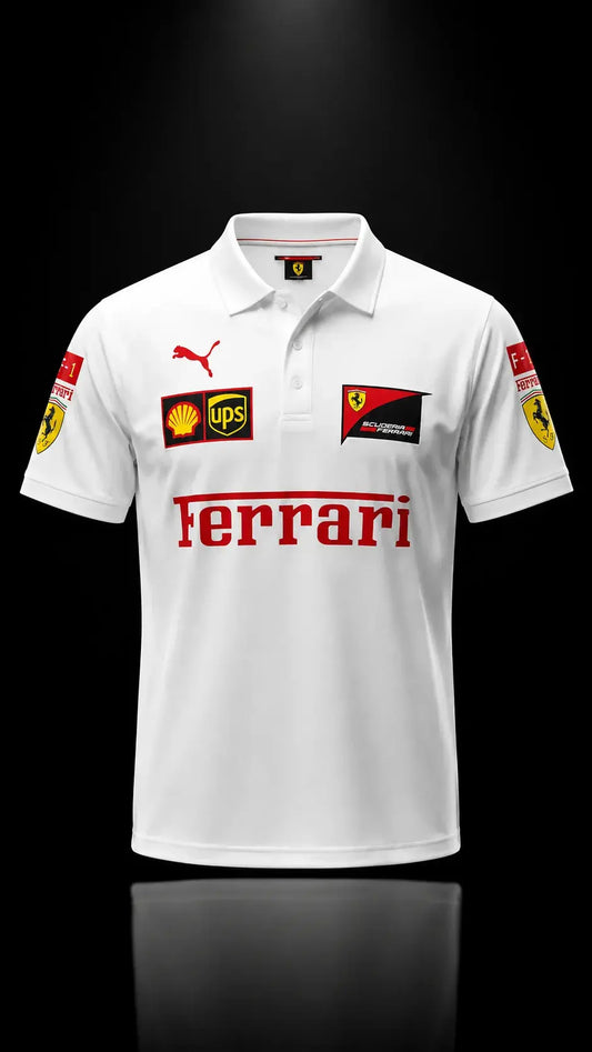 Scuderia Heritage Polo – White Edition