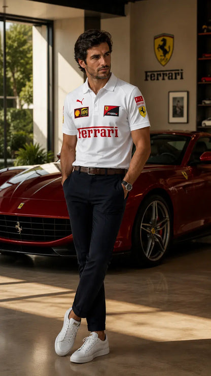 Scuderia Heritage Polo – White Edition
