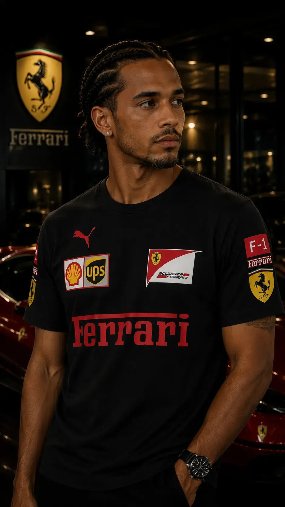 Scuderia Heritage Tee – Nero Rosso Edition