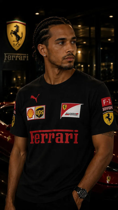 Scuderia Heritage Tee – Nero Rosso Edition