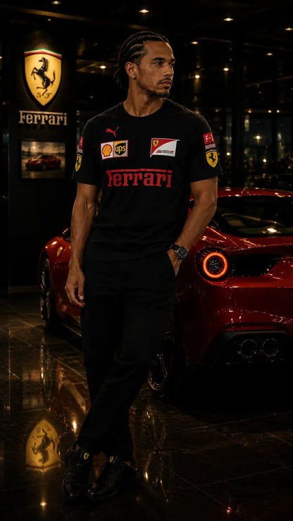 Scuderia Heritage Tee – Nero Rosso Edition