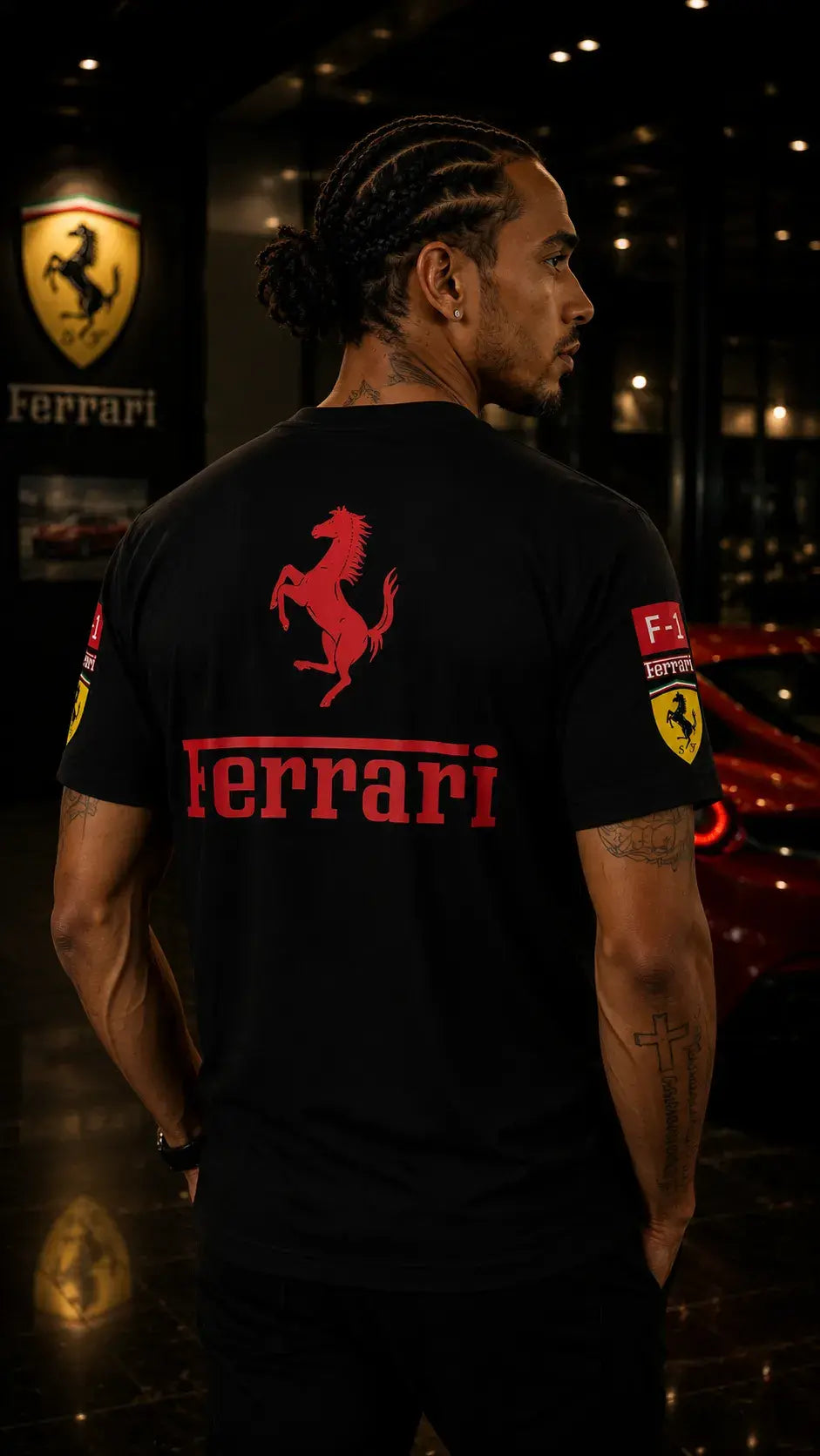 Scuderia Heritage Tee – Nero Rosso Edition