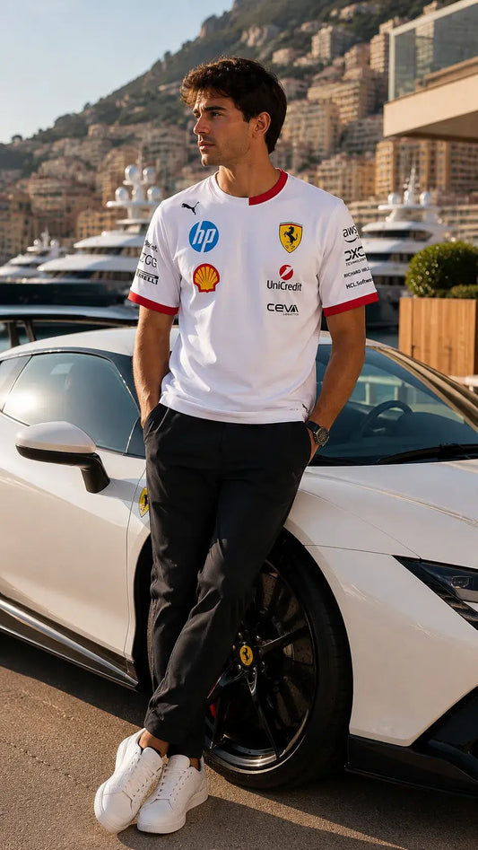Scuderia Velocity Tee – Bianco Corsa Edition