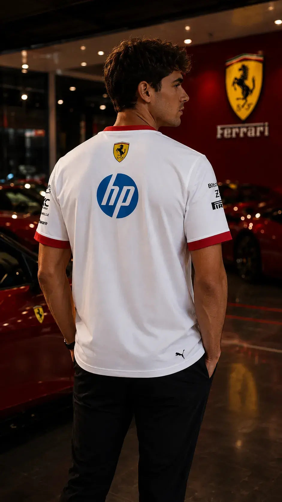 Scuderia Velocity Tee – Bianco Corsa Edition
