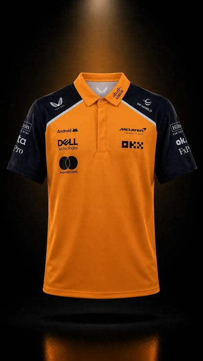2026 Team Set Up T-Shirt Papaya Polo 3