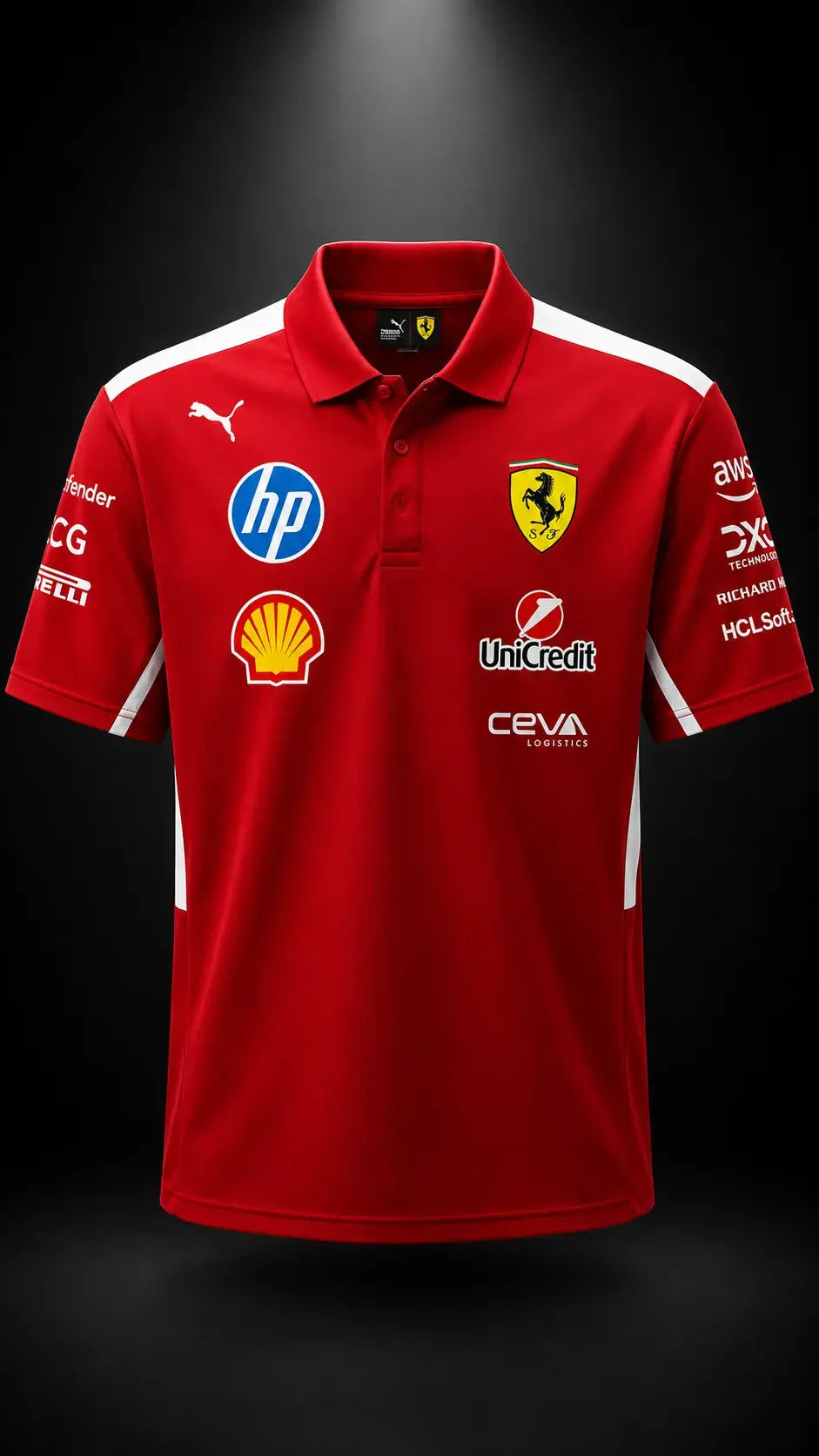 Scuderia Track Polo Red