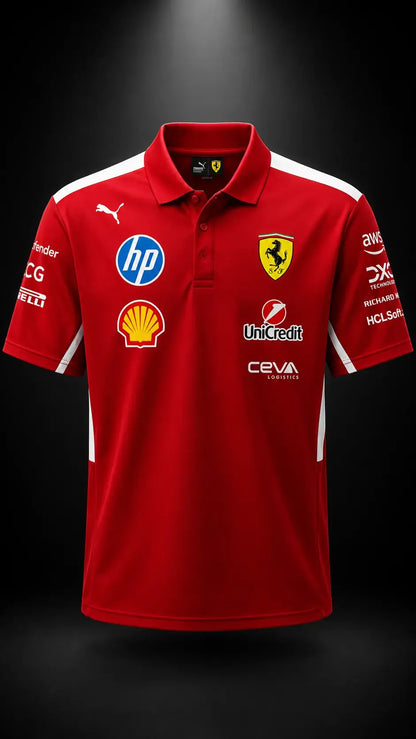 Scuderia Track Polo Red