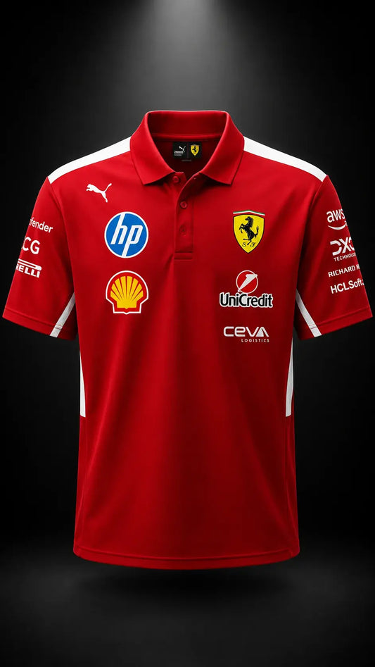 Scuderia Track Polo Red