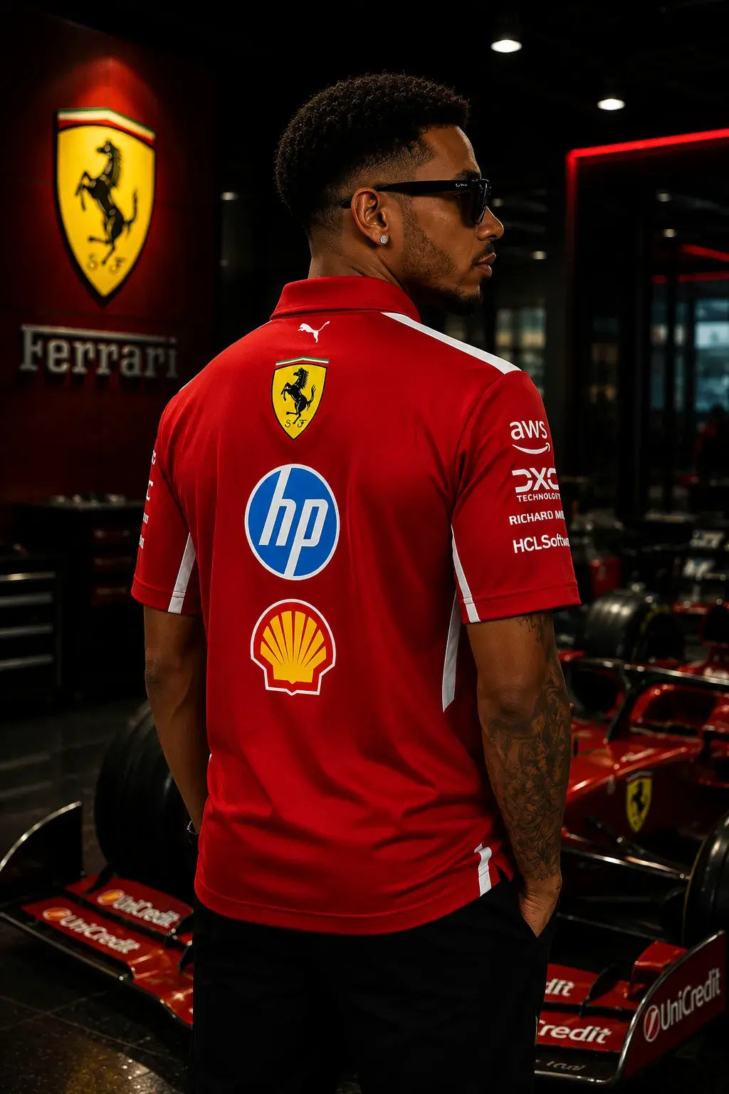 Scuderia Track Polo Red