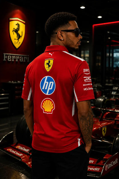 Scuderia Track Polo Red