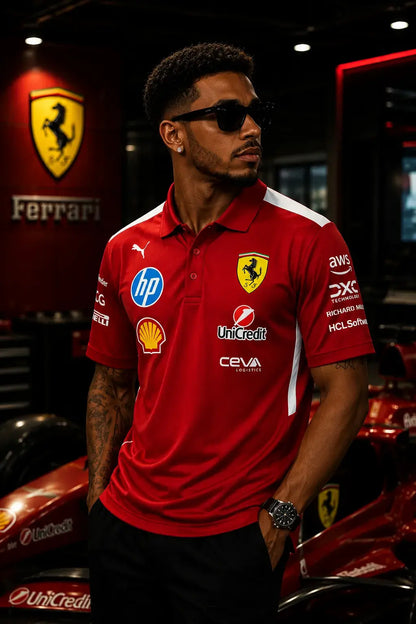 Scuderia Track Polo Red