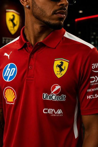 Scuderia Track Polo Red