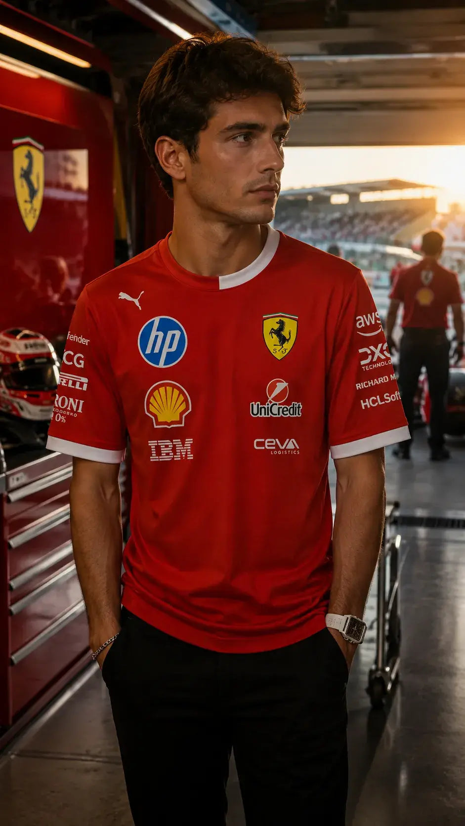 Scuderia Velocity Tee – Rosso Corsa Edition
