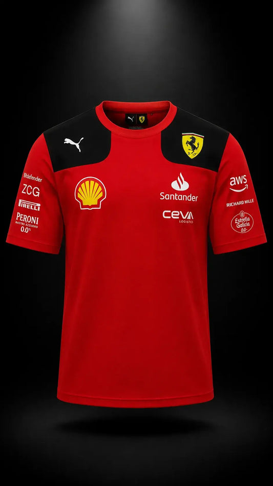 Scuderia Heritage Tee – Rosso Leclerc Edition