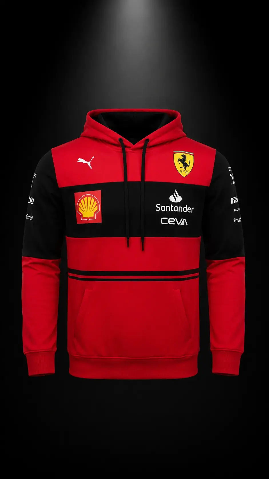 Scuderia Heritage Hoodie – Rosso Nero Edition