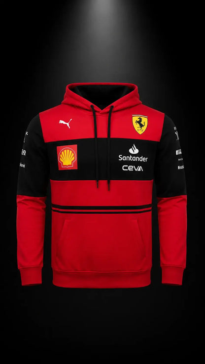 Scuderia Heritage Hoodie – Rosso Nero Edition