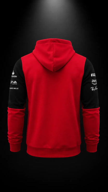 Scuderia Heritage Hoodie – Rosso Nero Edition