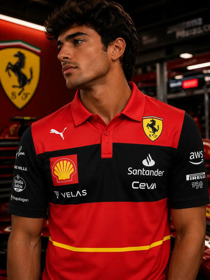 Scuderia 55 Legacy Polo – Rosso Corsa Edition