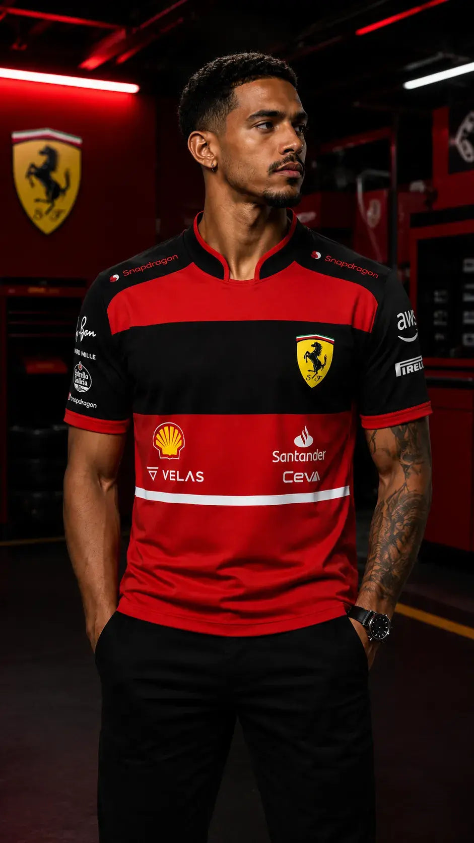 Scuderia Rosso Nero Tee – Paddock Edition