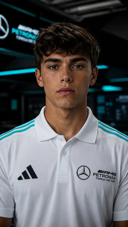 Mercedes-AMG Petronas F1 Team 2026 Polo Shirt - White