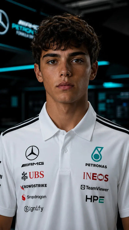 Mercedes-AMG Petronas F1 Team 2026 Team Polo Shirt - White