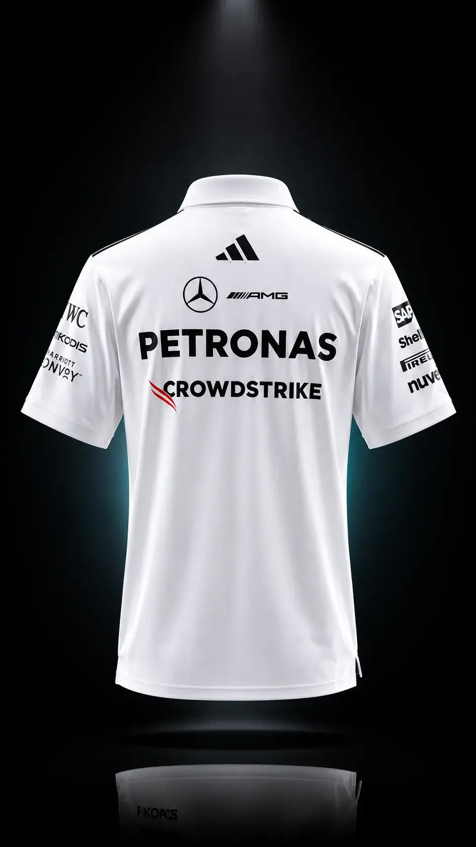 Mercedes-AMG Petronas F1 Team 2026 Team Polo Shirt - White