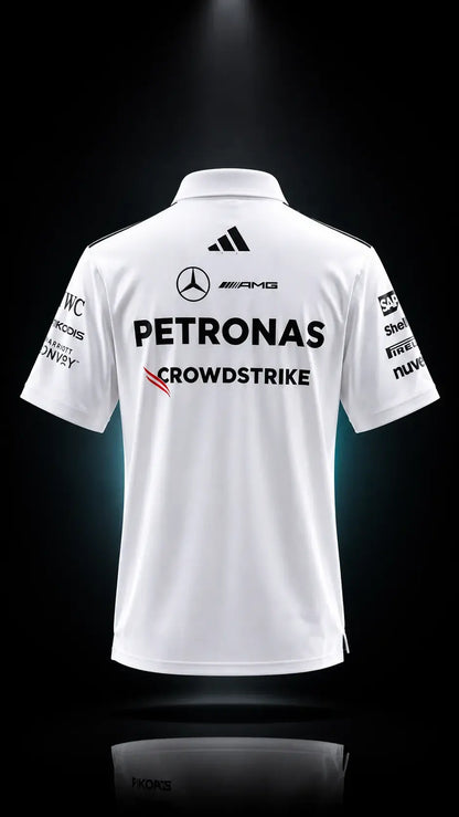 Mercedes-AMG Petronas F1 Team 2026 Team Polo Shirt - White