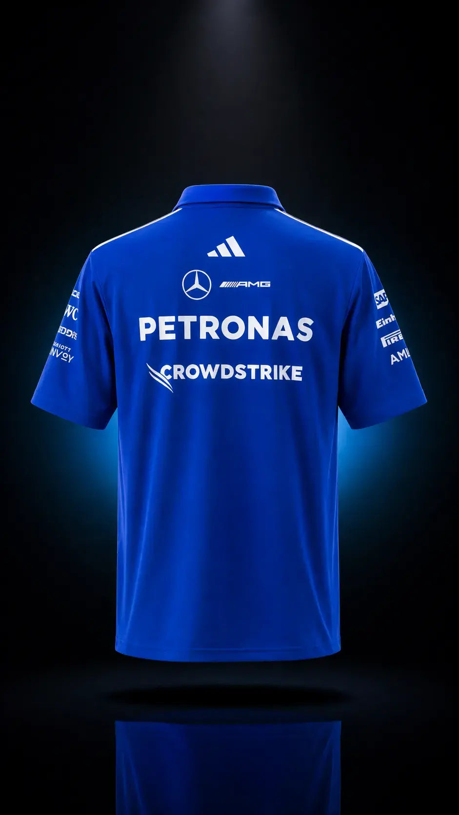 Mercedes-AMG Petronas F1 Team 2026 Team Polo Shirt - Blue