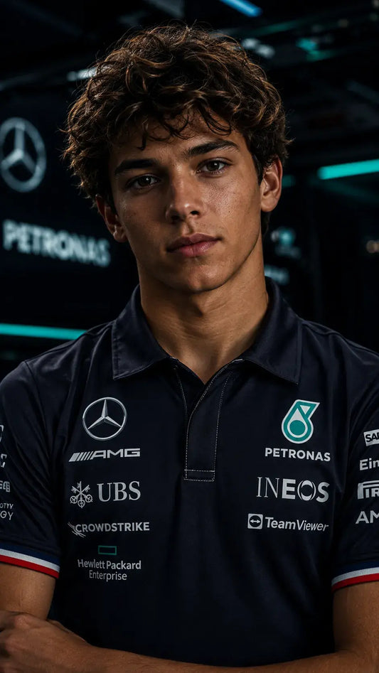 Mercedes-AMG Petronas F1 Team 2026 Team Polo Shirt - Navy