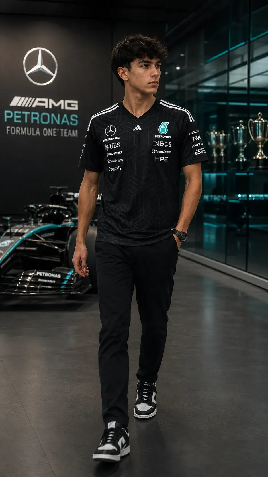 Mercedes-AMG Petronas F1 Team 2026 Team T-Shirt - Black