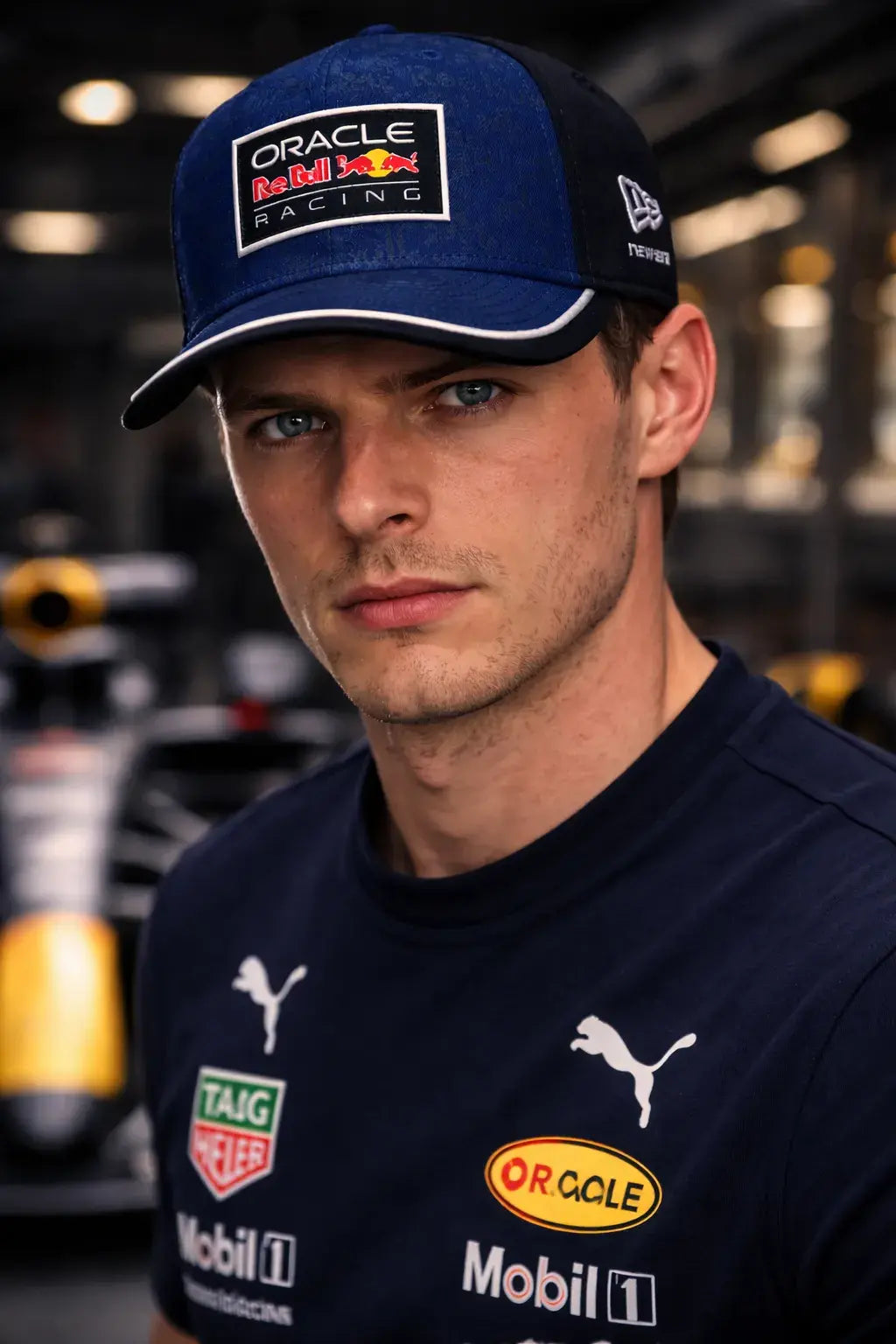 Oracle Red Bull Racing 2026 New Era 9FORTY Stretch Snap Cap - Black/Blue
