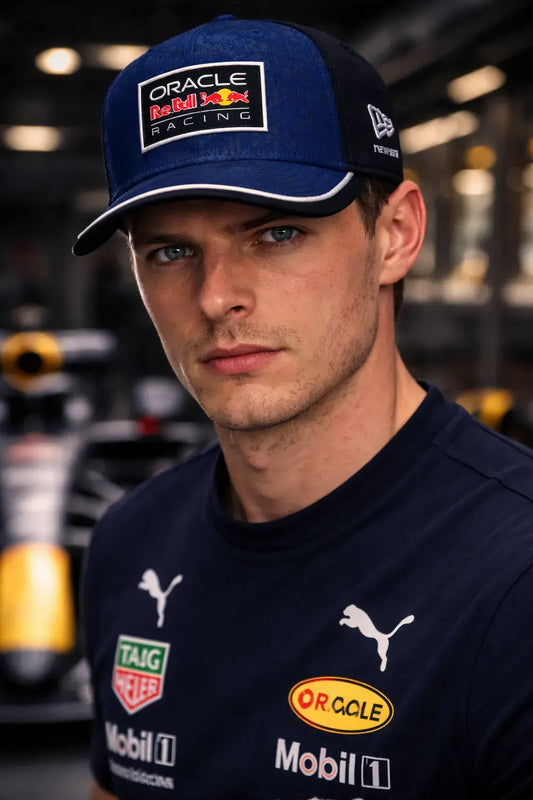Oracle Red Bull Racing 2026 New Era 9FORTY Stretch Snap Cap - Black/Blue