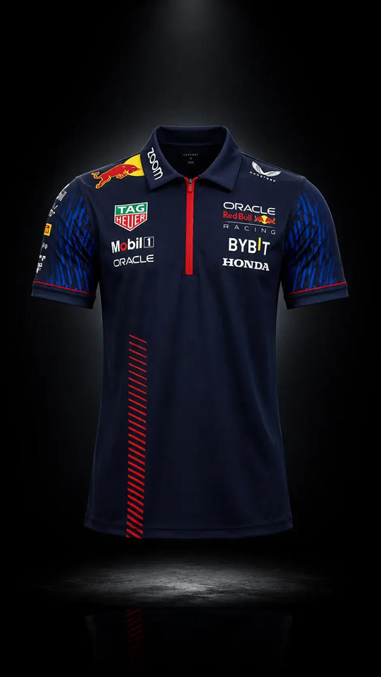 Oracle Red Bull Racing 2026 Team Zip Polo Shirt