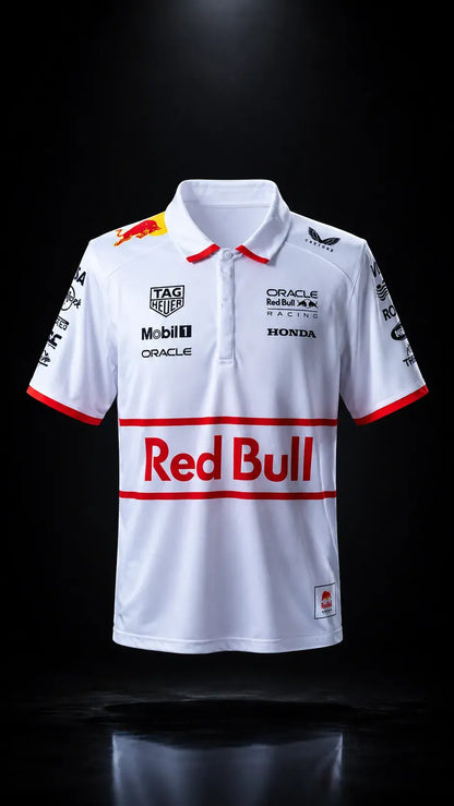Oracle Red Bull Racing 2026 Team Polo Shirt - White