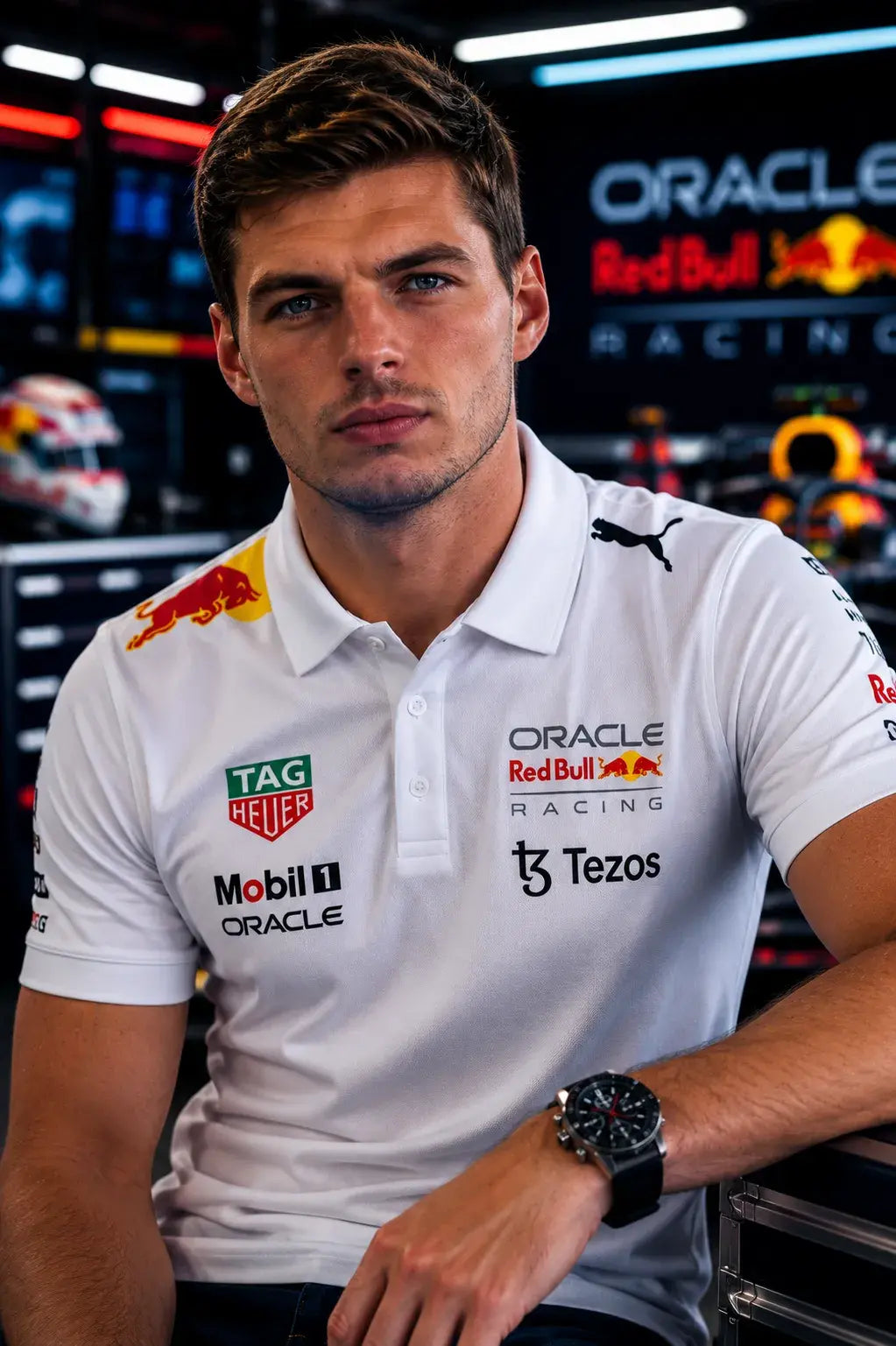 Oracle Red Bull Racing 2026 Team Polo Shirt - White