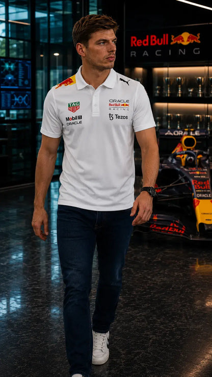 Oracle Red Bull Racing 2026 Team Polo Shirt - White