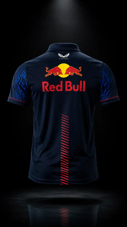 Oracle Red Bull Racing 2026 Max Verstappen #1 Team Zip Polo Shirt