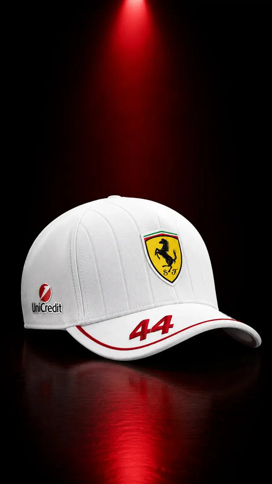 Scuderia Ferrari 2026 Lewis Hamilton #44 Team Cap - White