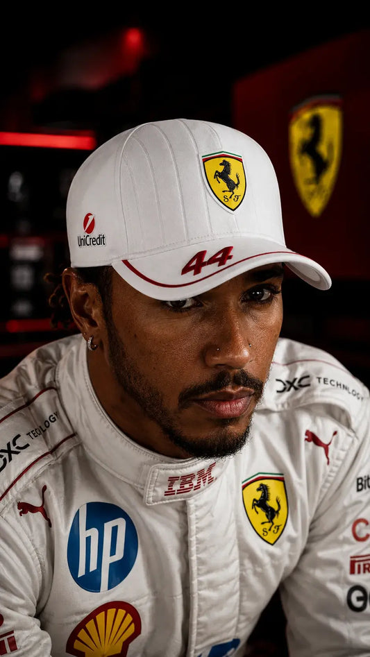 Scuderia Ferrari 2026 Lewis Hamilton #44 Team Cap - White