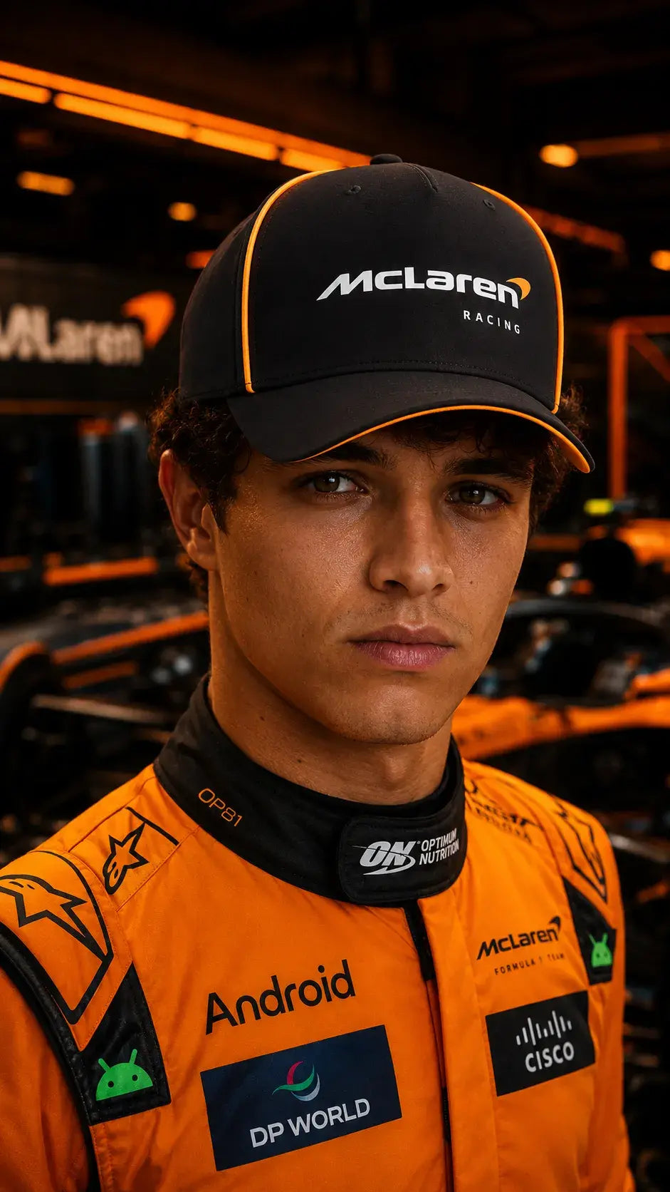 McLaren Racing 2026 Team Cap - Black / Orange