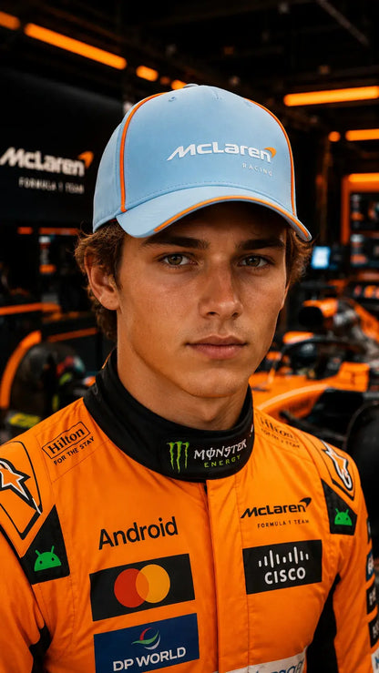 McLaren Racing 2026 Team Cap - Light Blue / Orange